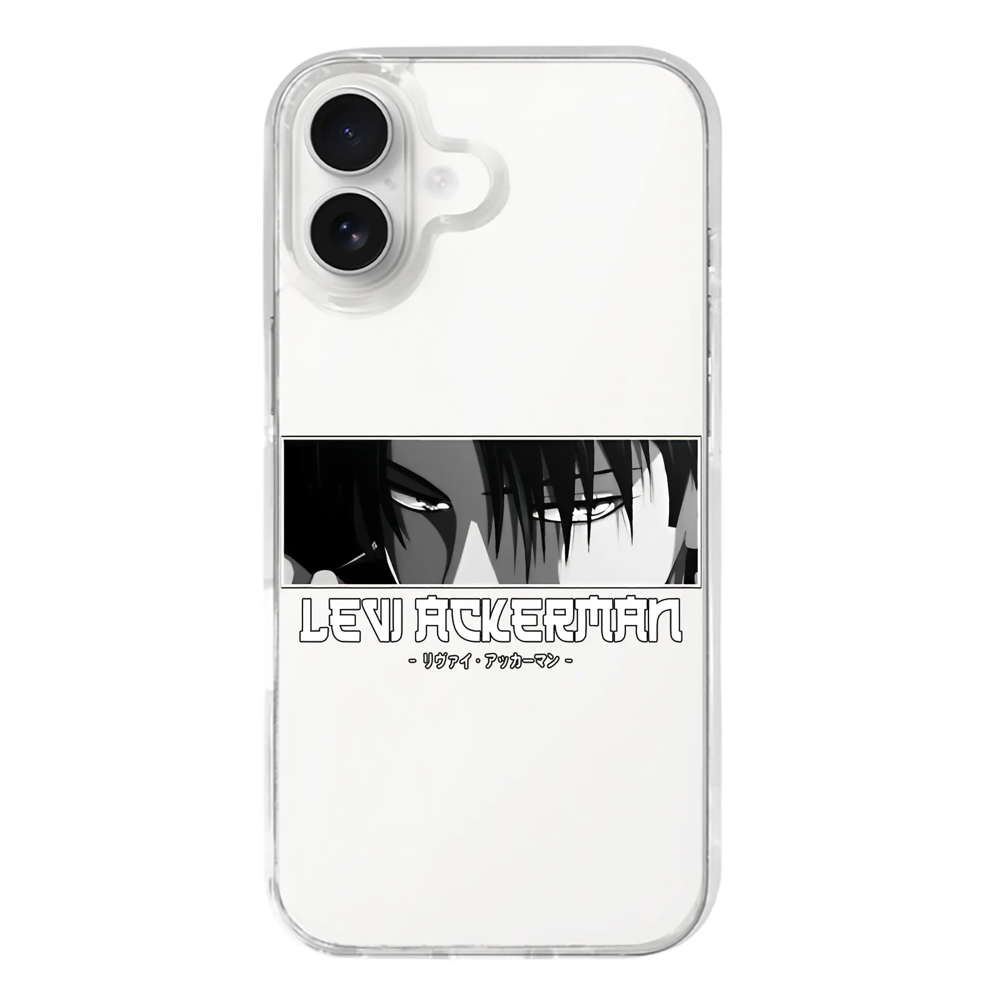 進撃の巨人 グッズ リヴァイ・アッカーマン - iPhone 17シリーズ 透明スマホケース – 薄型・耐衝撃・精密フィット保護カバー